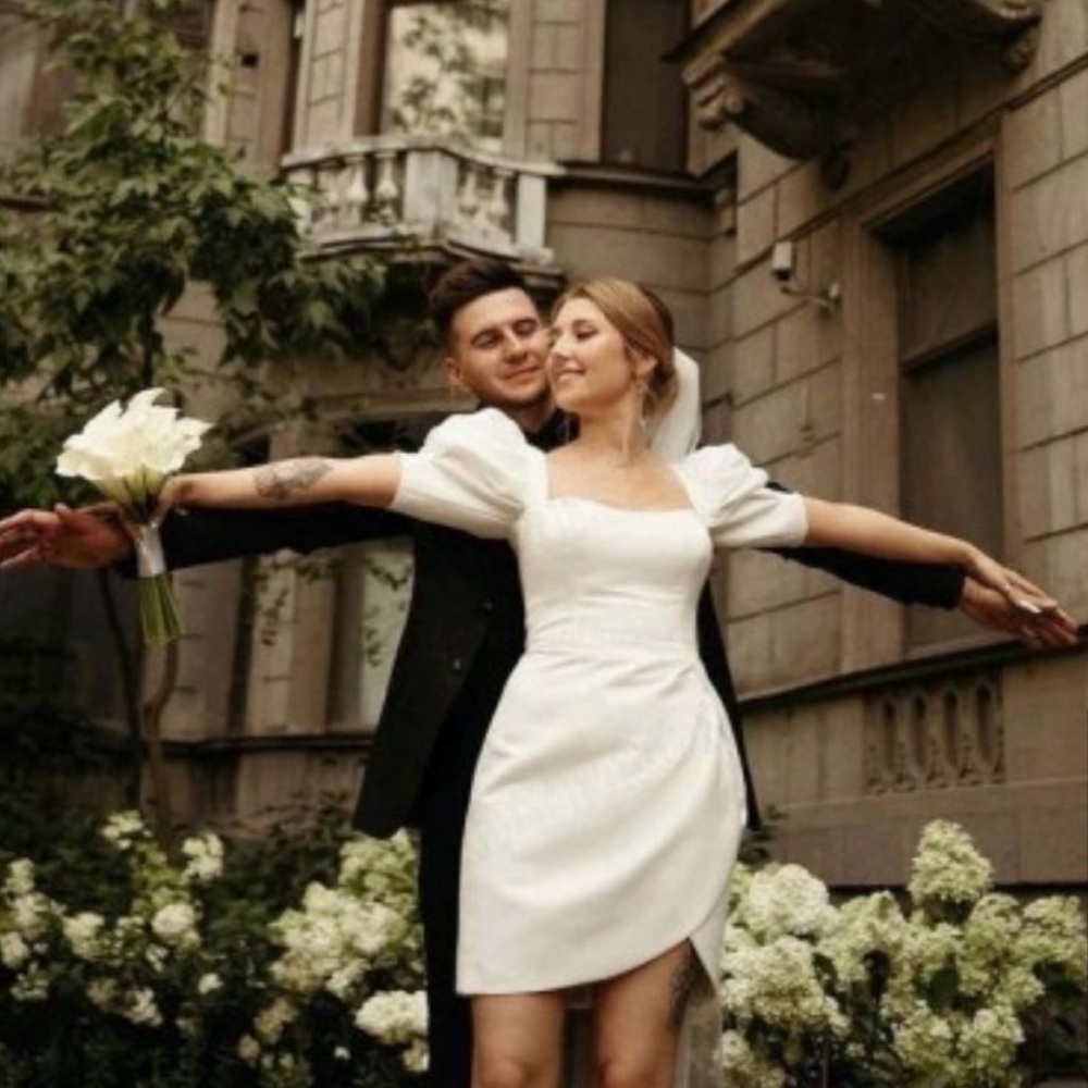 Plus size white satin mini dress tulip skirt